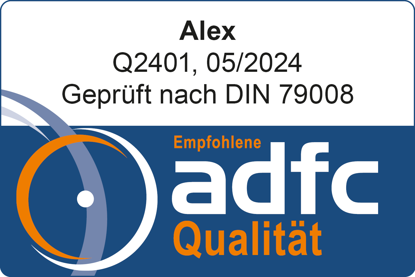 ALEX Fahrradabstellanlage Q2401, 05/2024 ADFC Geprüft nach DIN 79008 - Fahrradständer - Stadtmöbel.de