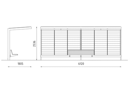 FRAMEO Wartehalle - Fahrradständer - Stadtmöbel.de