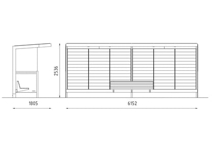 FRAMEO Wartehalle - Fahrradständer - Stadtmöbel.de